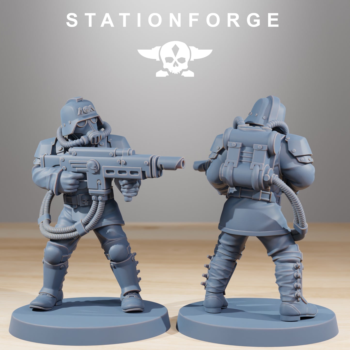 Foto do produto 28mm Tabletop Minis Stationforge: Comandos