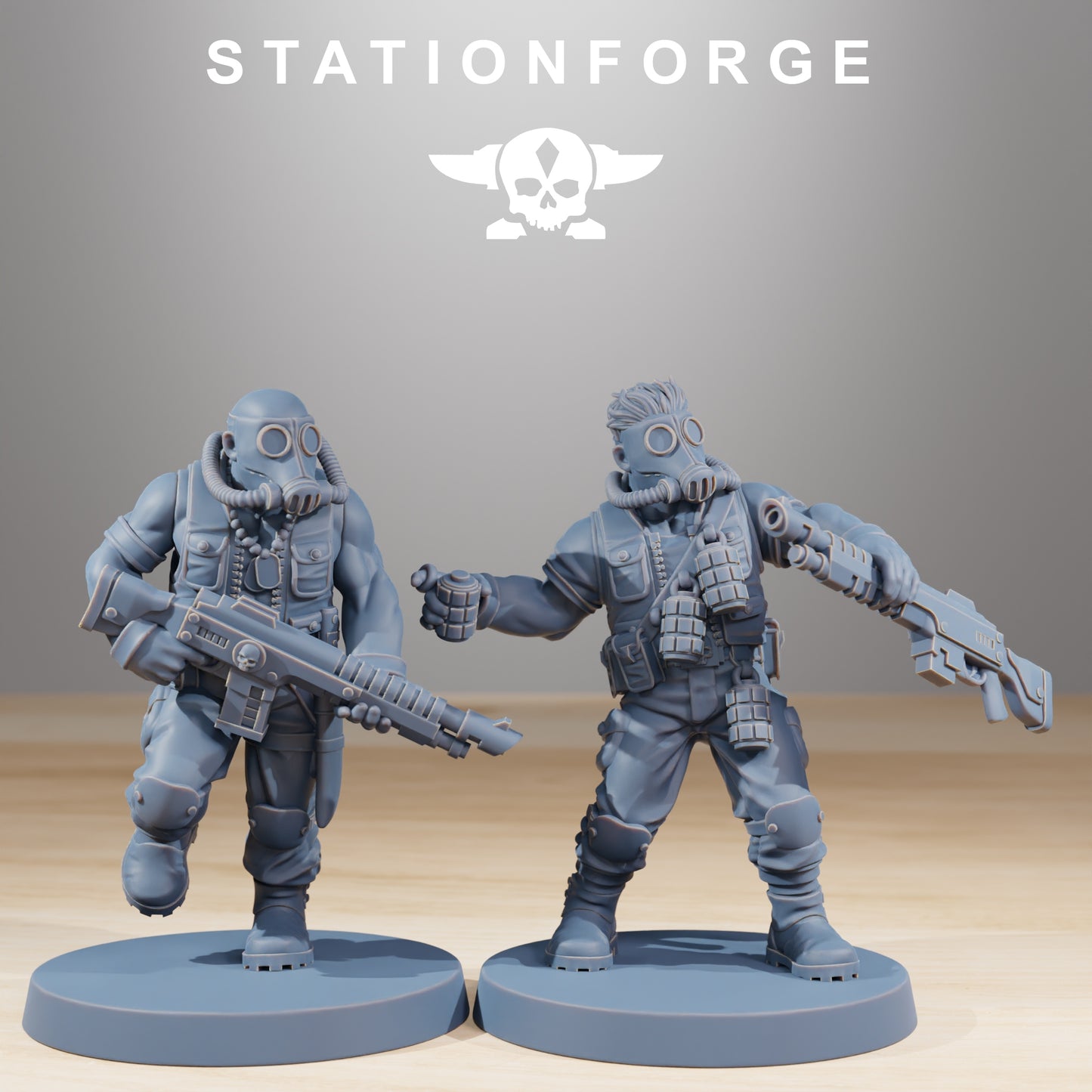 Foto do produto 28mm Tabletop Minis Stationforge: Lutadores da Selva