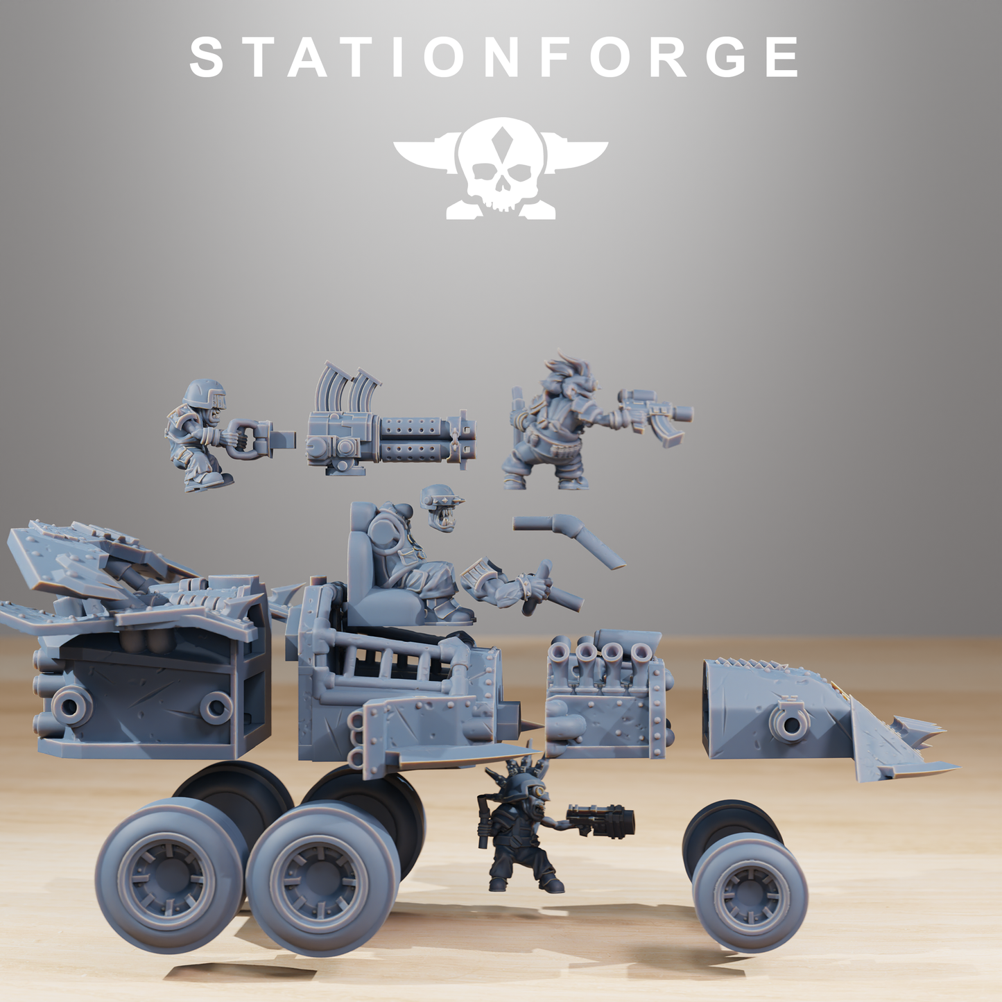 Produktová fotografie 28mm Tabletop Minis Stationforge: Speedsters