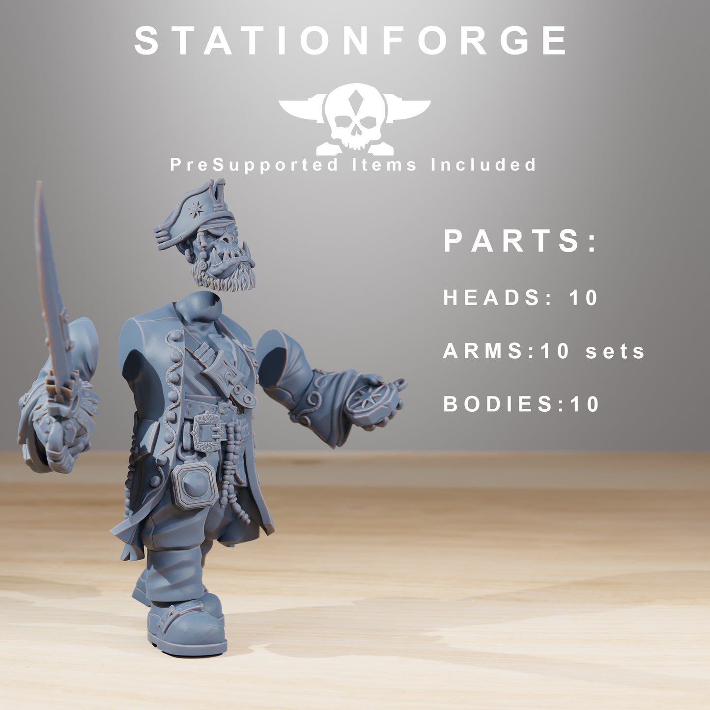 Foto do produto 28mm Tabletop Minis Heroforge: Piratas