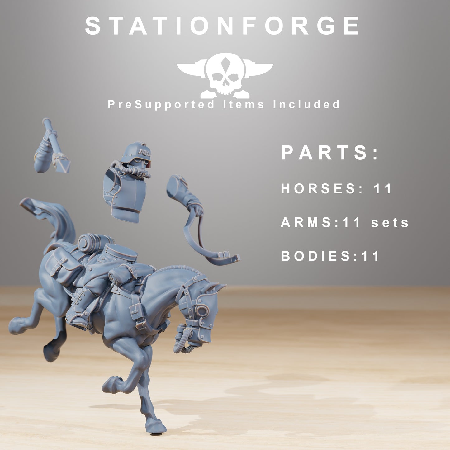 Produktová fotografie 28mm Tabletop miniatur Stationforge: Kavalerie