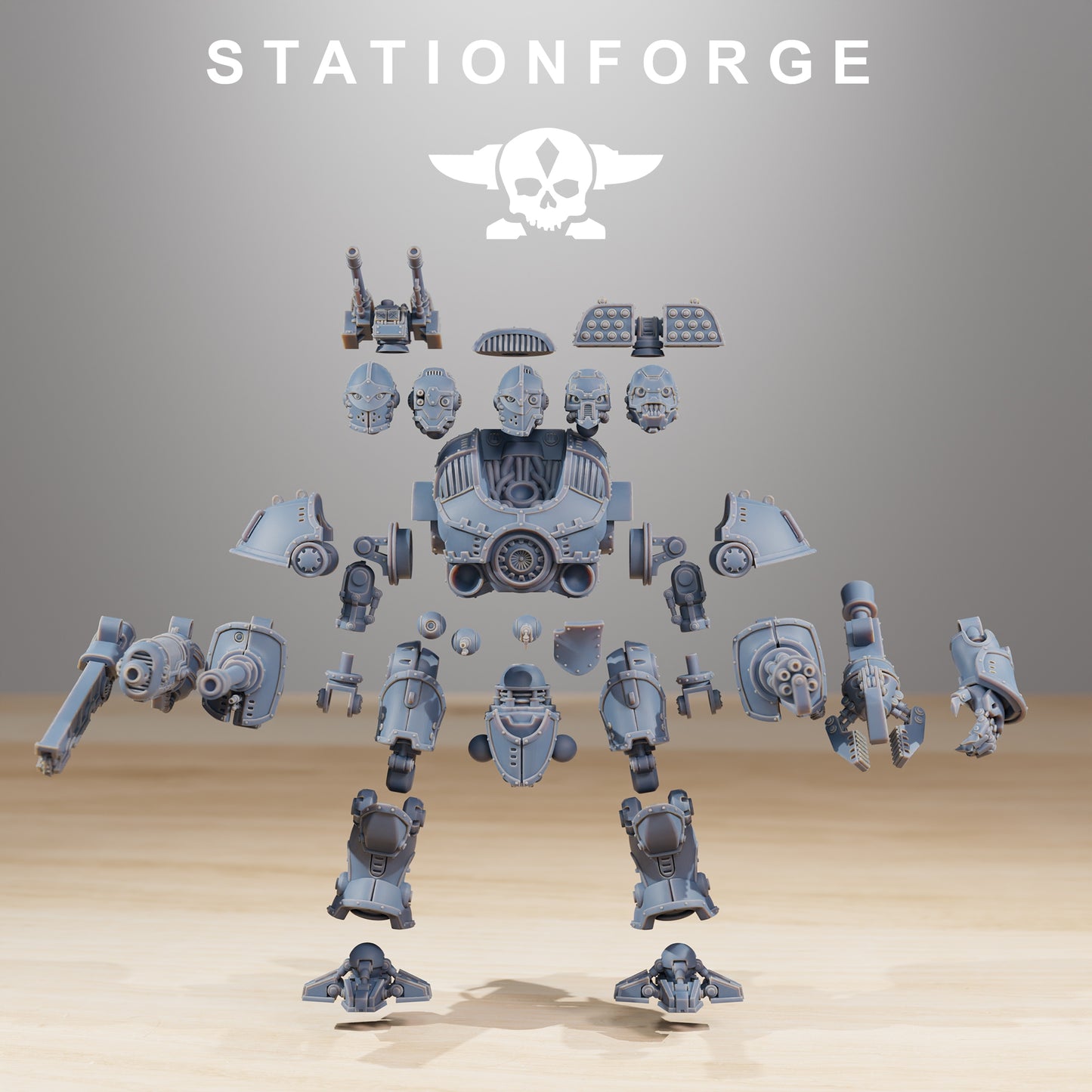Foto do produto 28mm Tabletop Minis Stationforge: Defender MK2