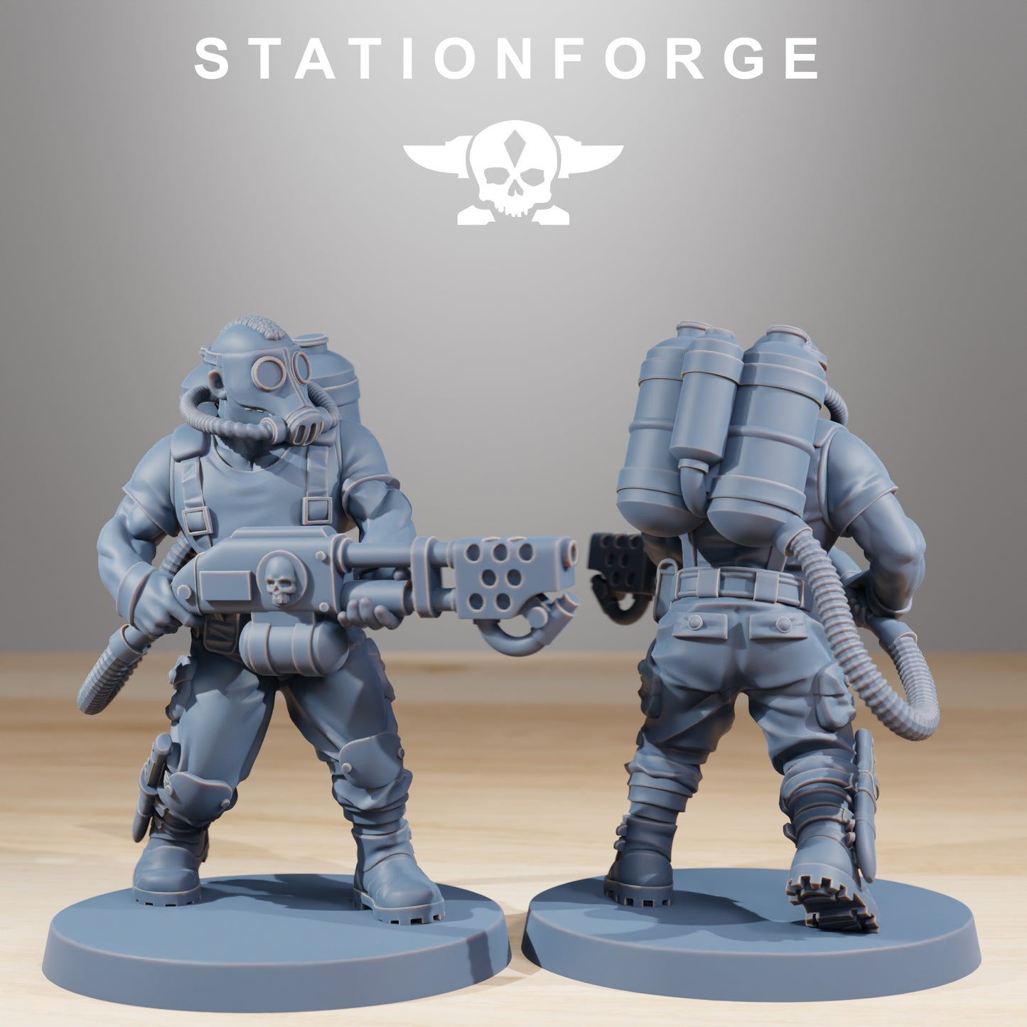 Foto do produto 28mm Tabletop Minis Stationforge: Lutadores da Selva