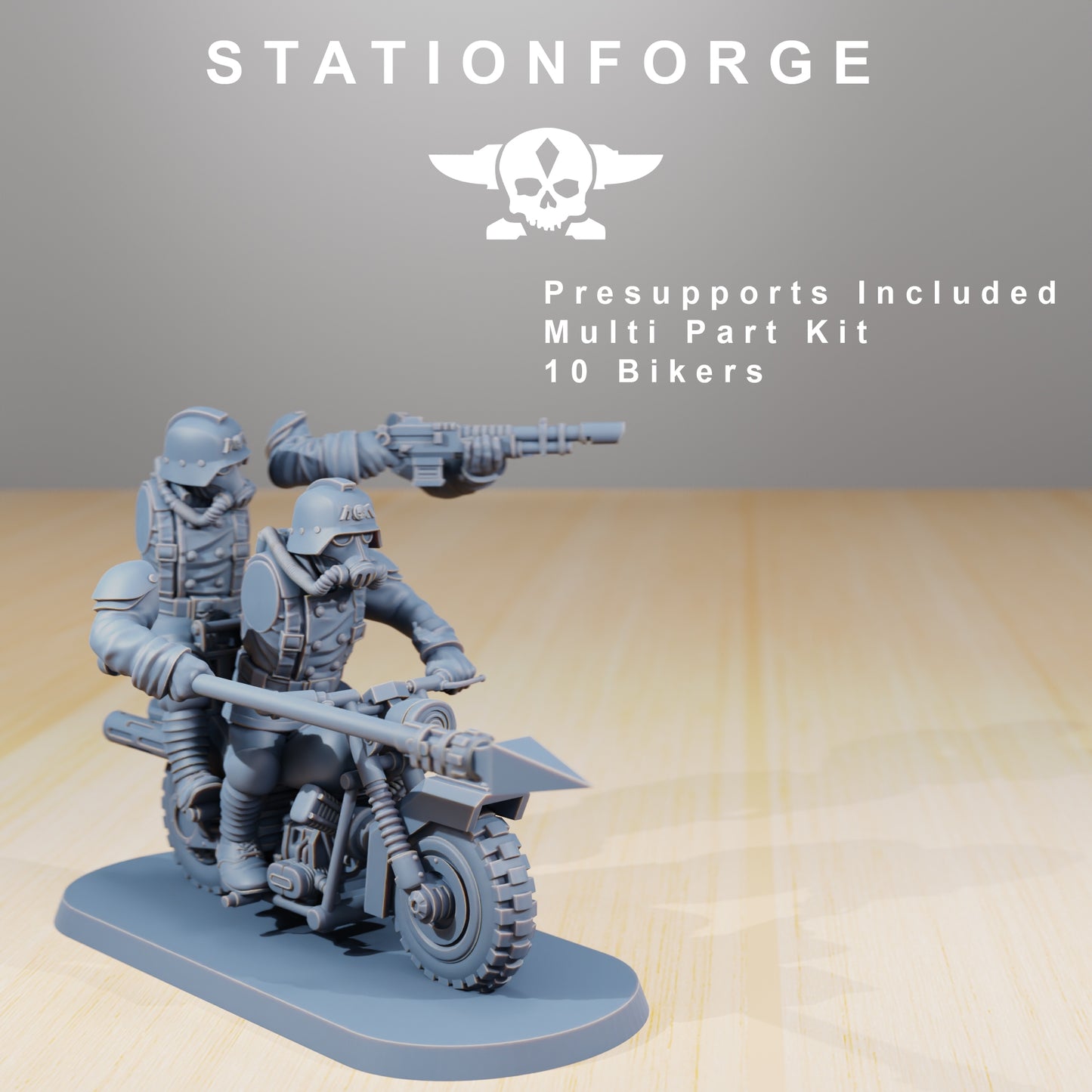 Product photo 28mm tabletop minis Stationforge: Death Bikers