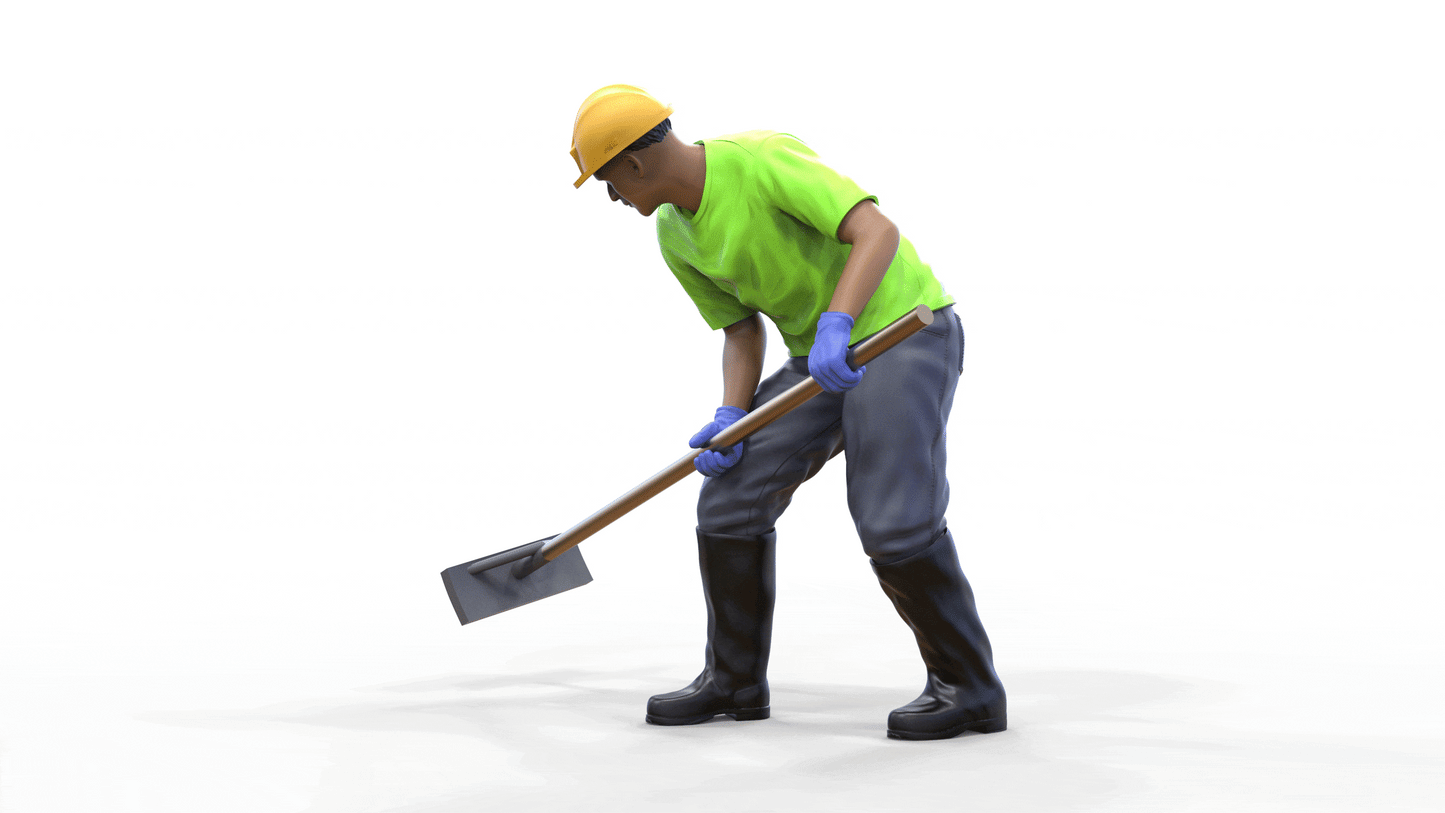 Foto do produto Diorama e modelo de miniatura: Trabalhador 2