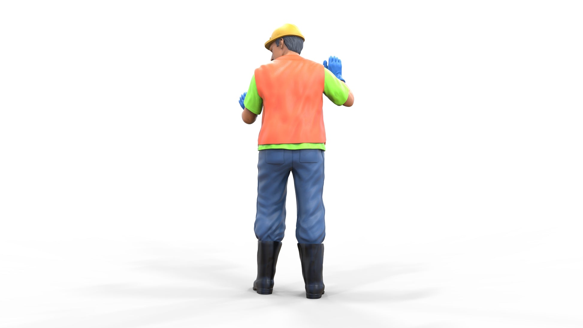 Produktfoto Diorama und Modellbau Miniatur Figur: Bauarbeiter 3