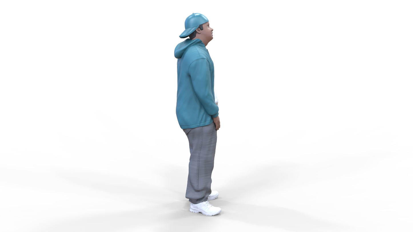 Produktová fotografie dioráma a modelářská miniatura figurky: Homie | Gangster | Hip Hopper 2