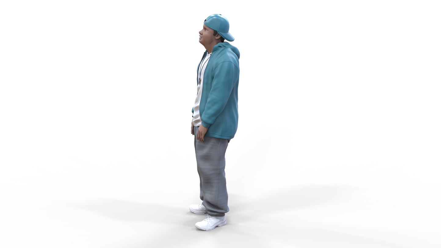 Produktová fotografie dioráma a modelářská miniatura figurky: Homie | Gangster | Hip Hopper 2