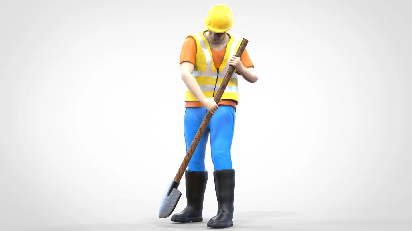 Foto do produto Diorama e Modelismo Miniatura: Conjunto de Trabalhadores, 8 Figuras