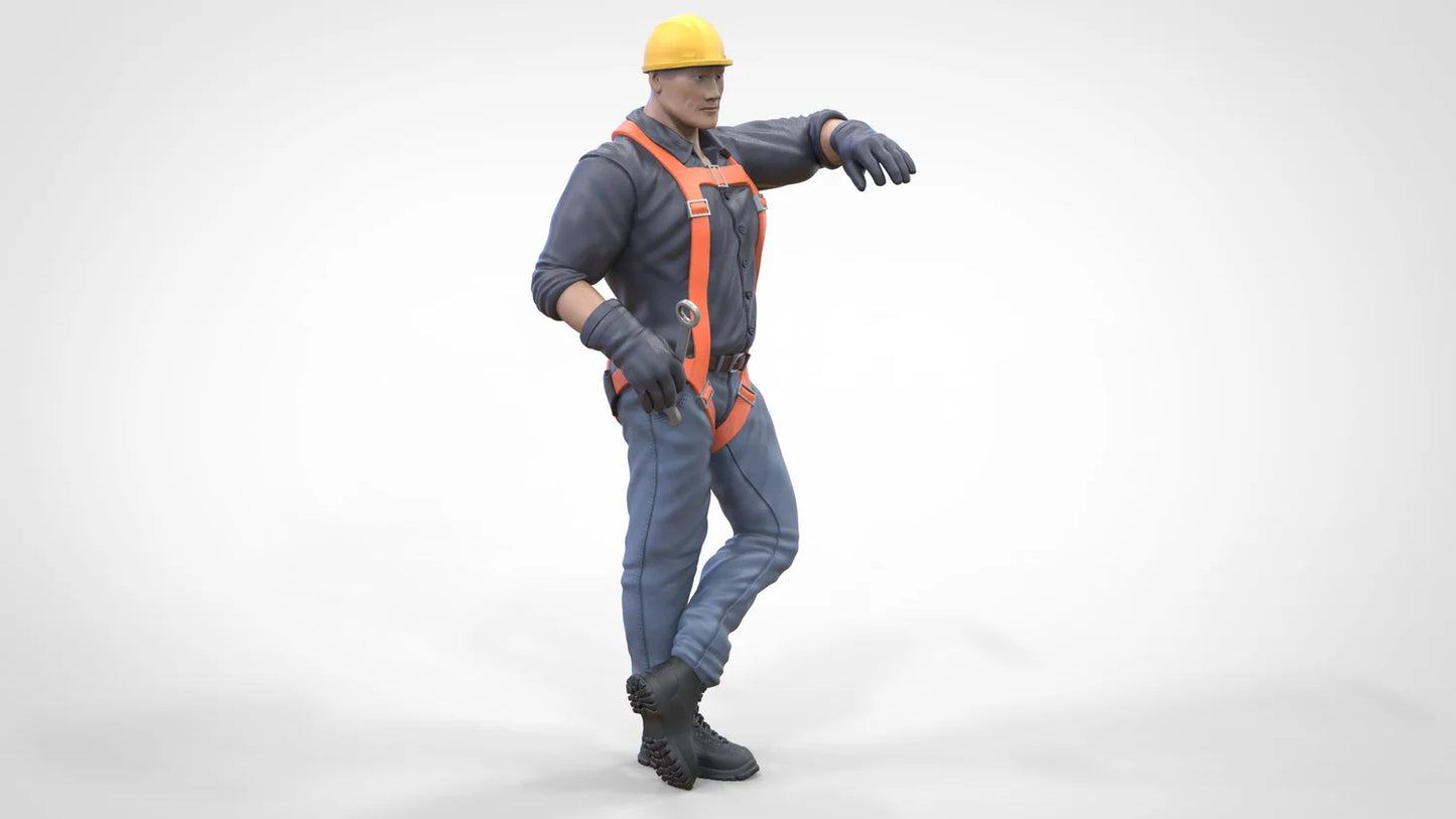 Foto do produto Diorama e Modelismo Miniatura: Conjunto de Trabalhadores, 8 Figuras