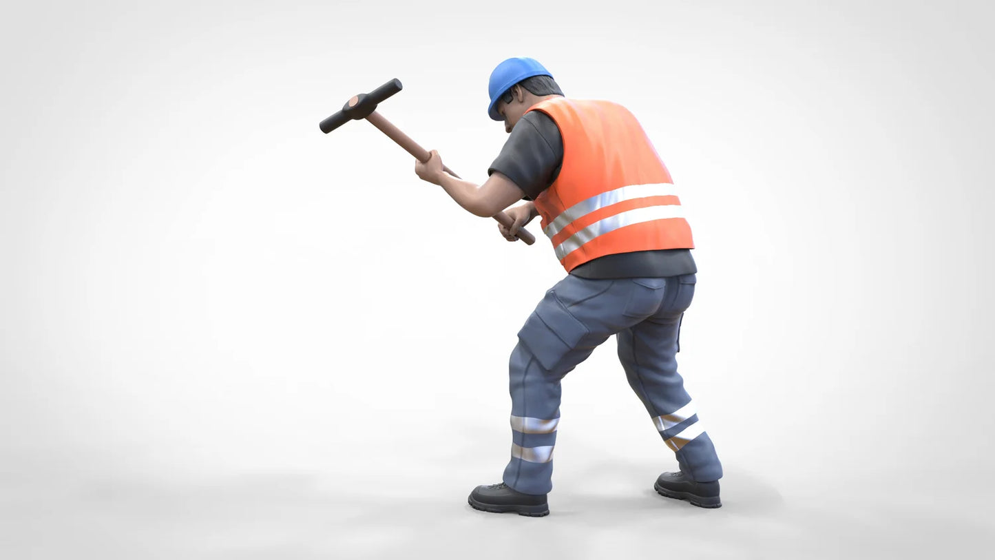 Foto do produto Diorama e Modelismo Miniatura: Conjunto de Trabalhadores, 8 Figuras