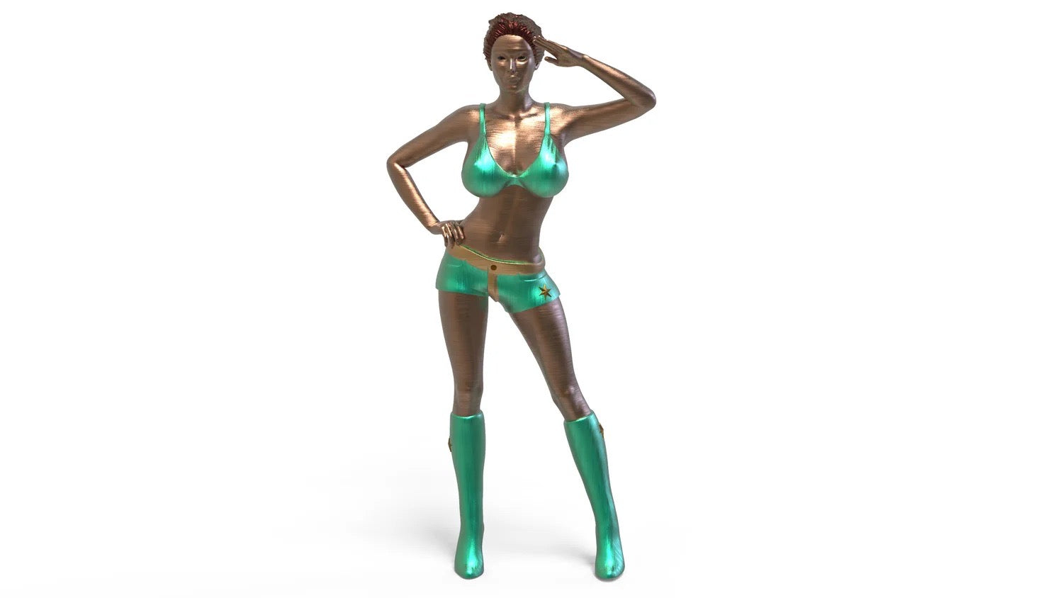 Product photo diorama and model building miniature figure: Boxenluder set, 10 figures