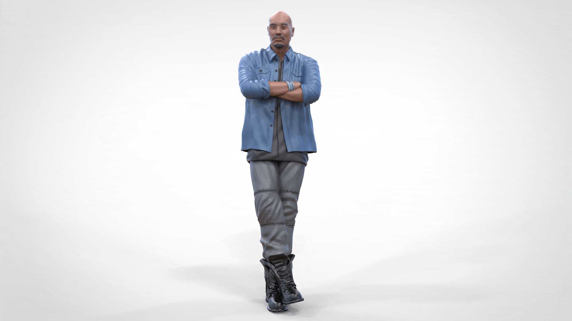 Produktfoto Diorama und Modellbau Miniatur Figur: Mann anlehnend