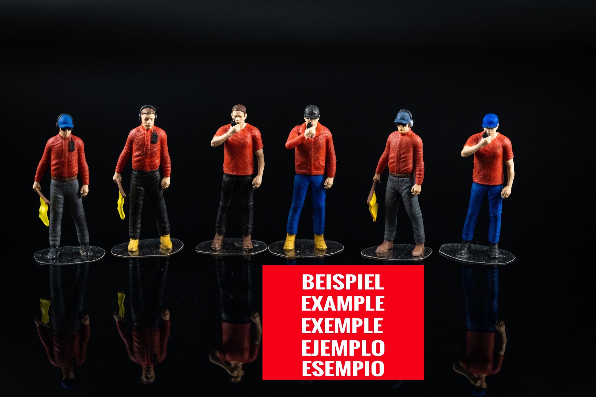 Produktfoto Diorama und Modellbau Miniatur Figur: Streckenposten Set, 6 Figuren