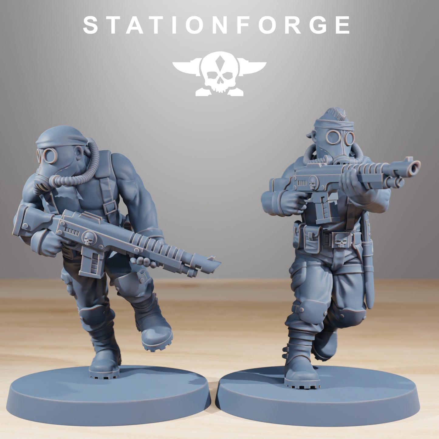 Foto do produto 28mm Tabletop Minis Stationforge: Lutadores da Selva