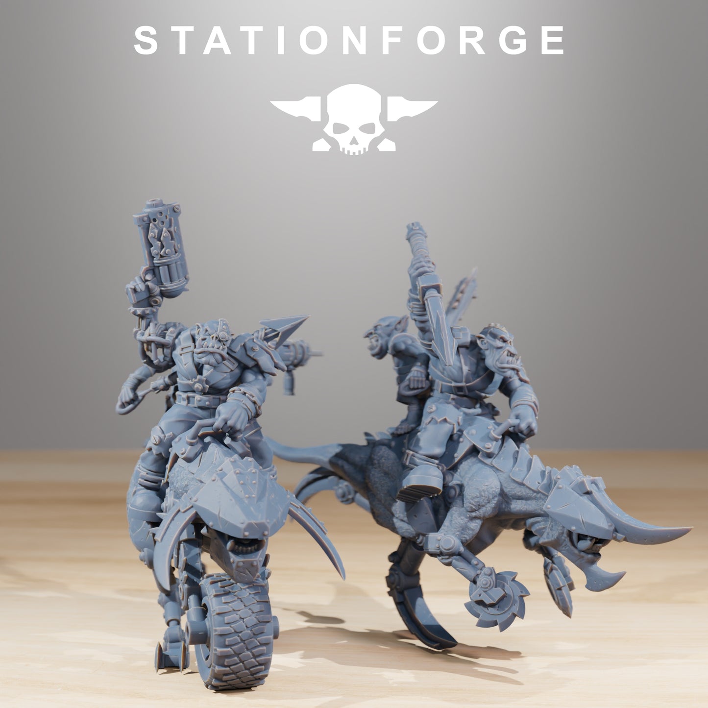 Produktová fotografie 28mm Tabletop Minis Stationforge: Jezdci bestií