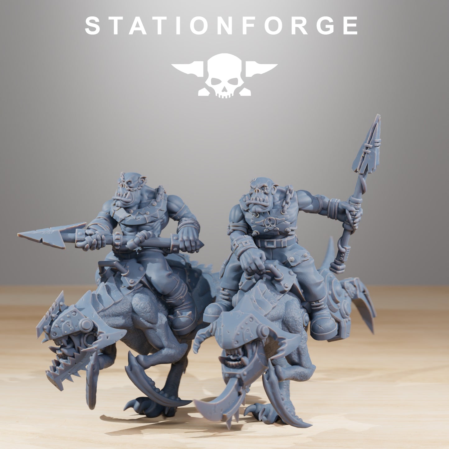 Produktová fotografie 28mm Tabletop Minis Stationforge: Jezdci bestií