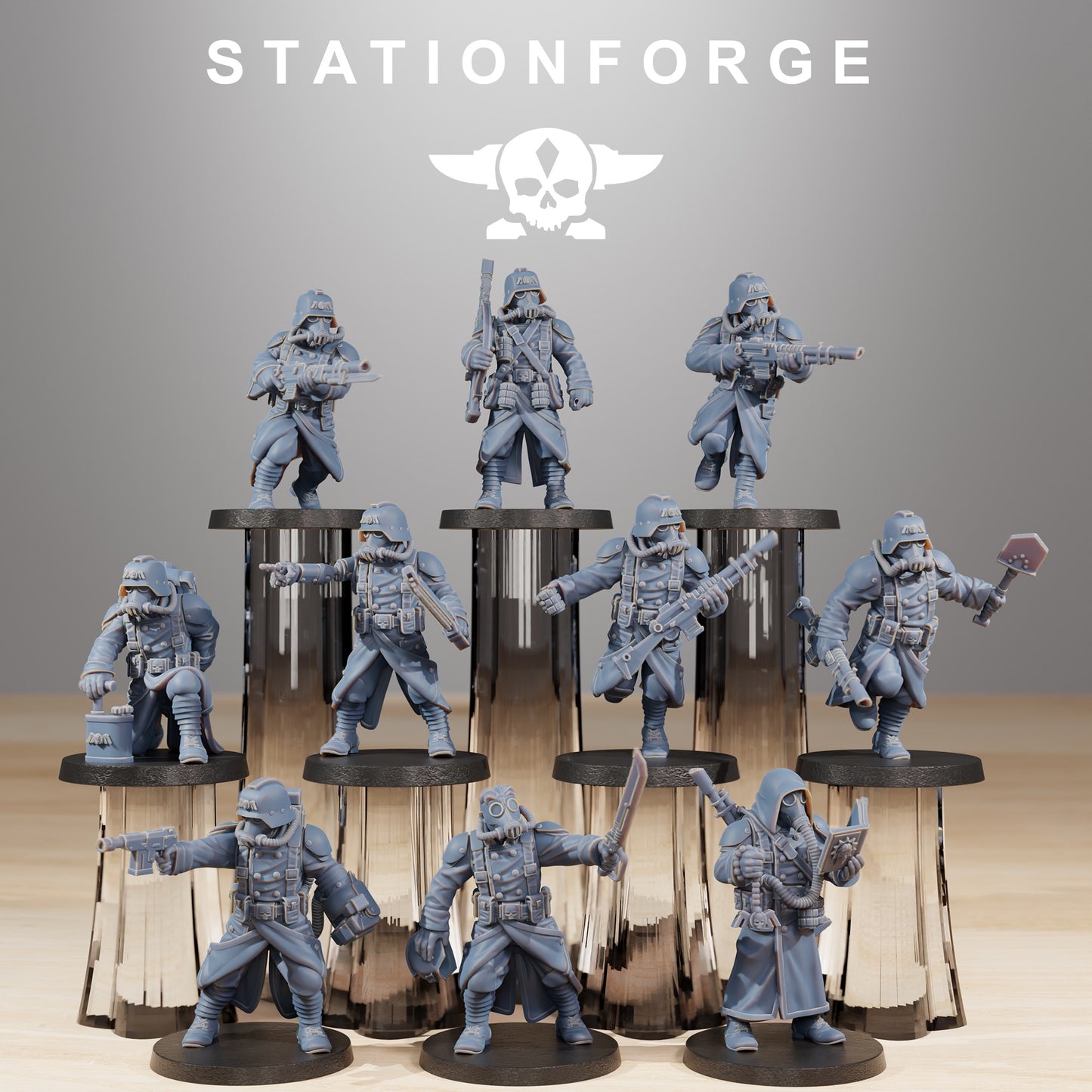 Produktová fotografie 28mm Tabletop miniatury Stationforge: Acolytes