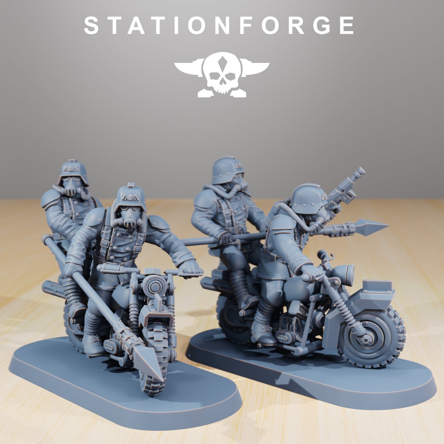 Product photo 28mm tabletop minis Stationforge: Death Bikers