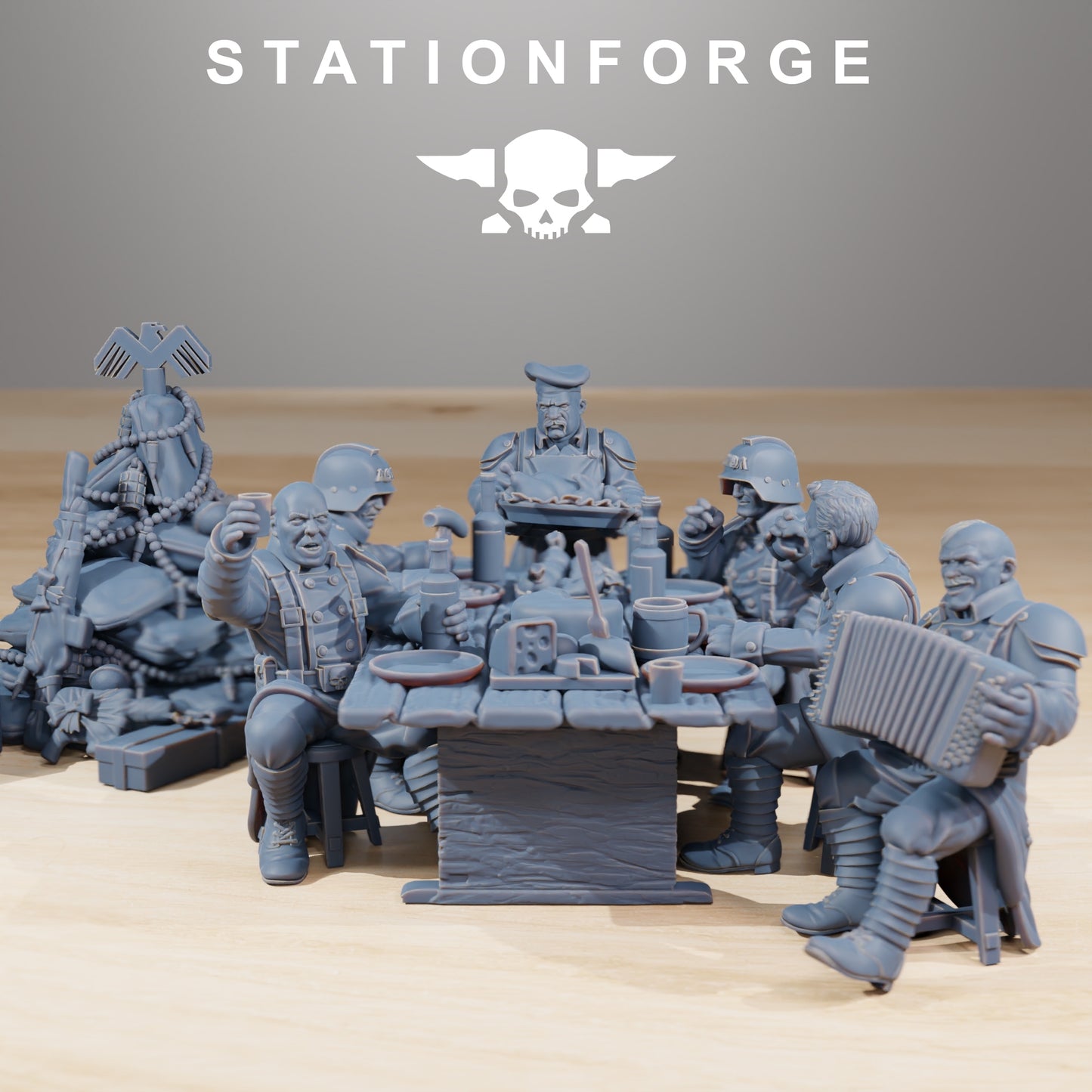 Foto do produto 28mm Tabletop Minis Stationforge: Festa de Fim de Ano