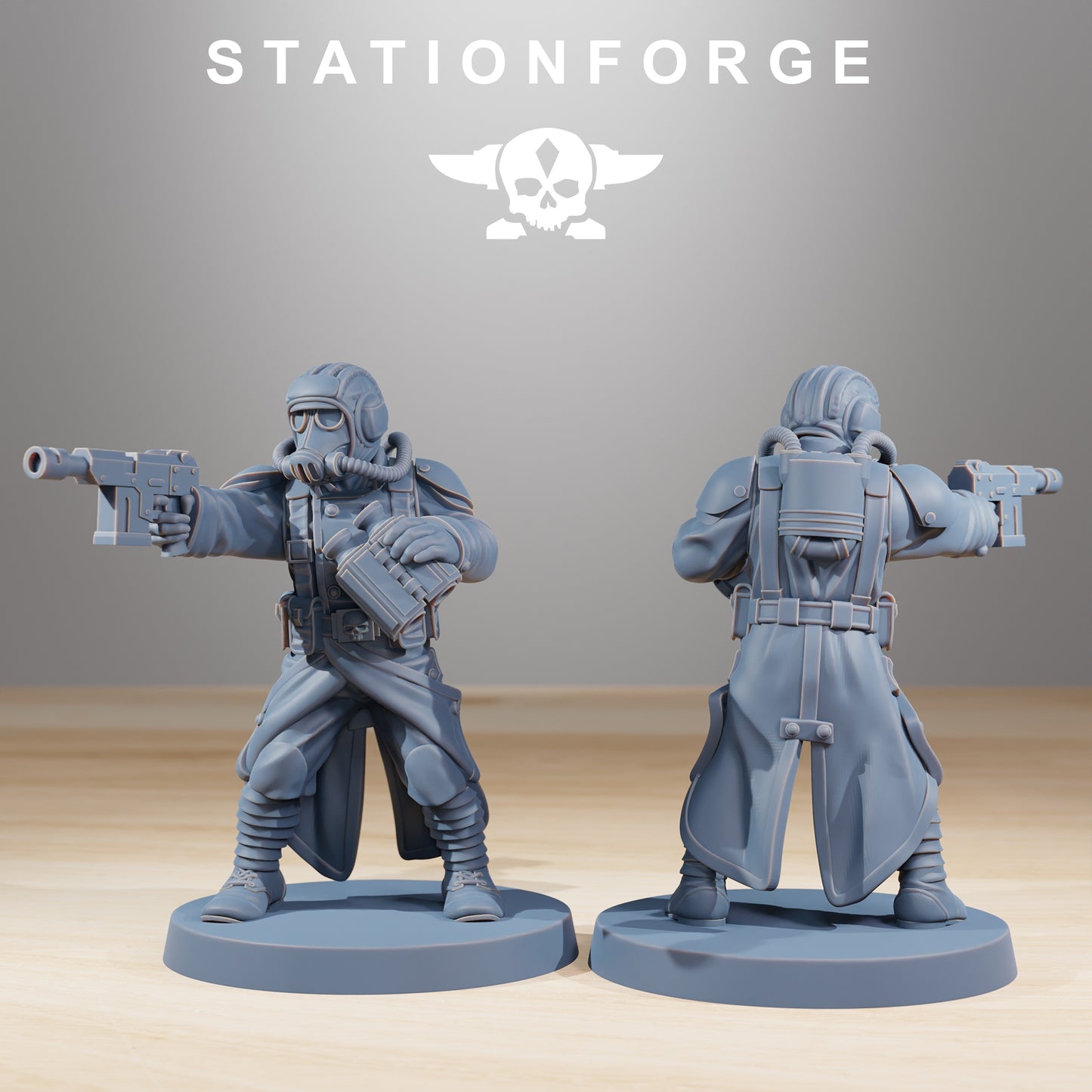 Produktová fotografie 28mm tabletop miniatur Stationforge: Plamenomet