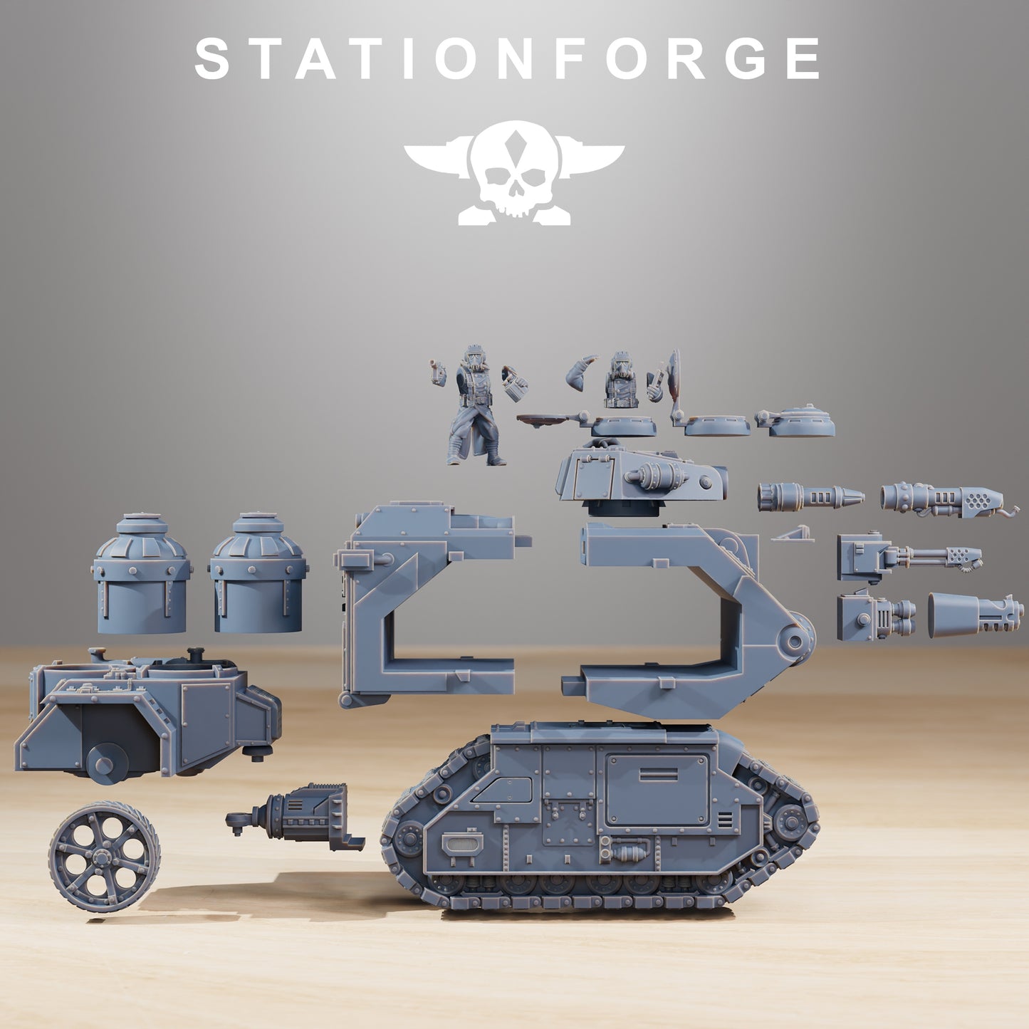Produktová fotografie 28mm tabletop miniatur Stationforge: Plamenomet