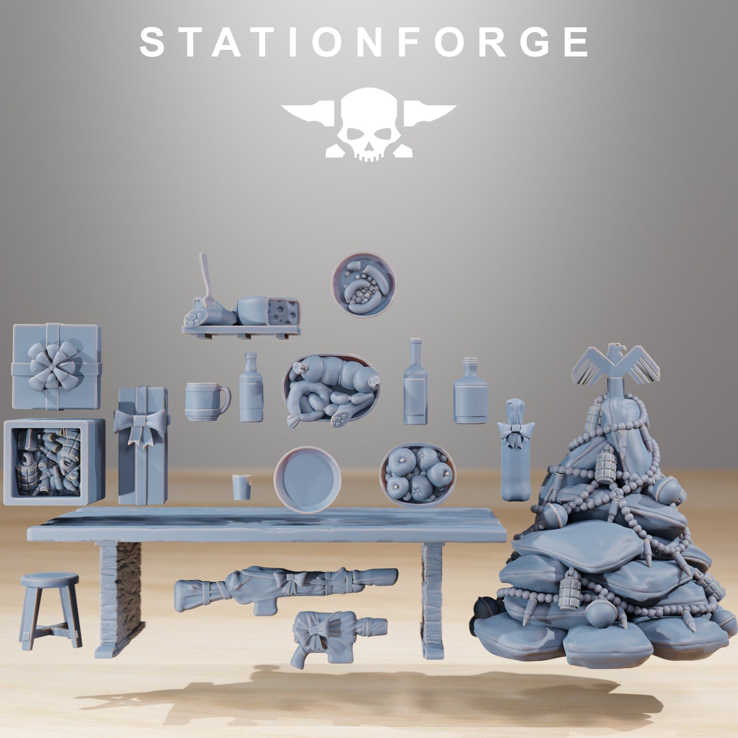 Foto do produto 28mm Tabletop Minis Stationforge: Festa de Fim de Ano