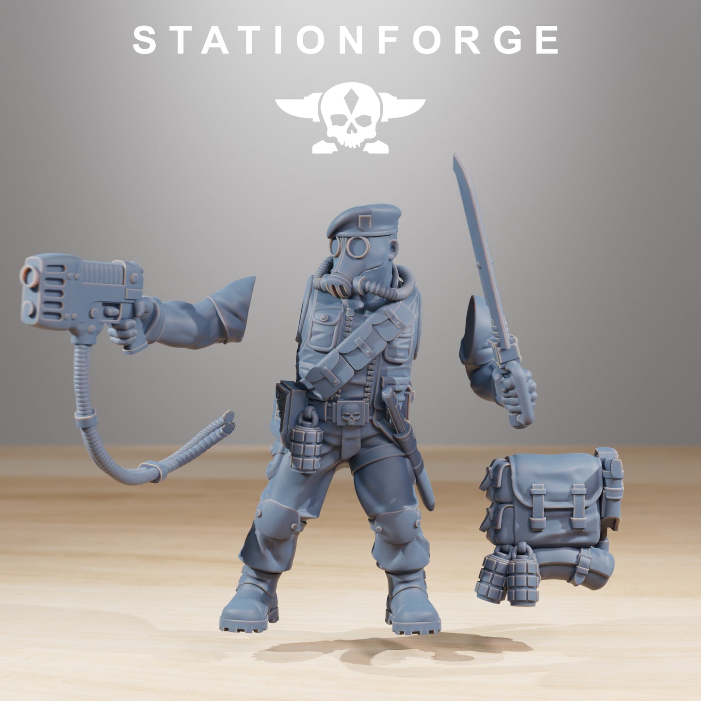 Foto do produto 28mm Tabletop Minis Stationforge: Lutadores da Selva