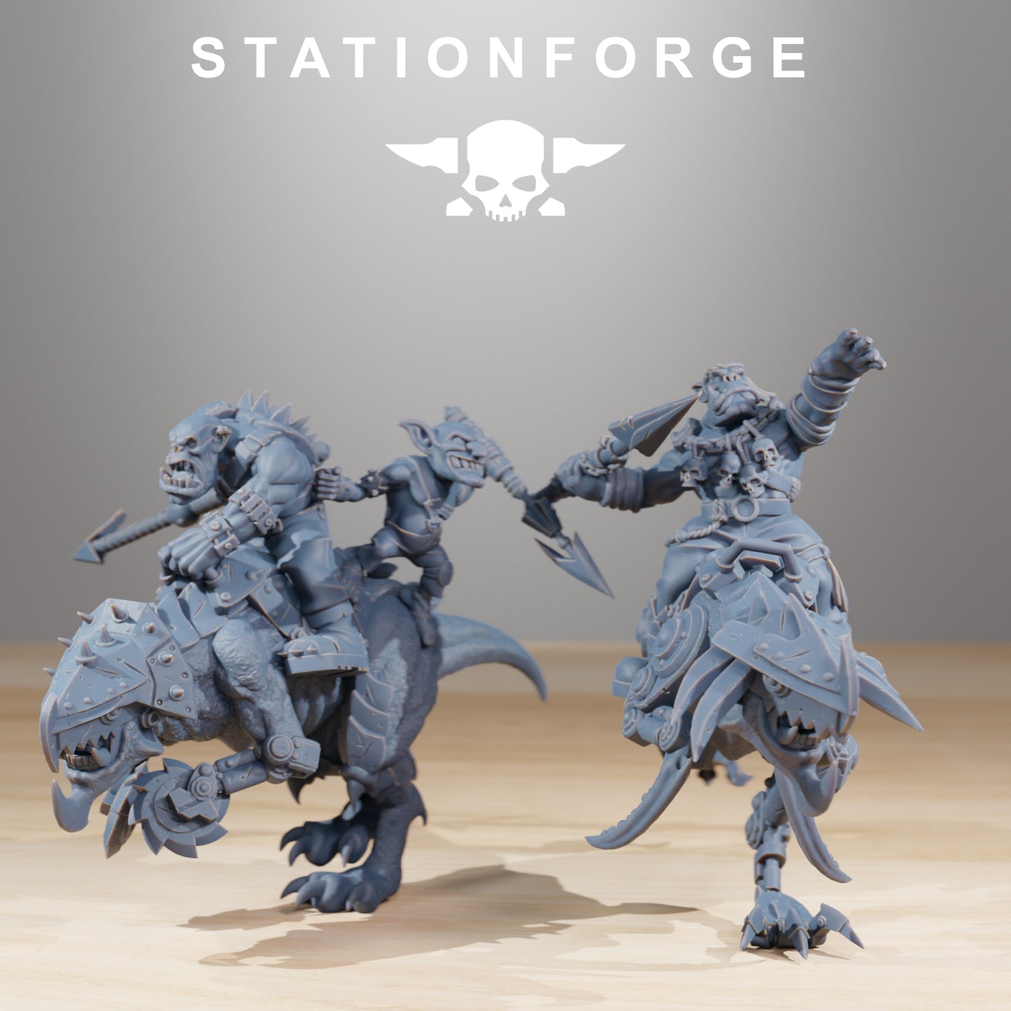 Produktová fotografie 28mm Tabletop Minis Stationforge: Jezdci bestií