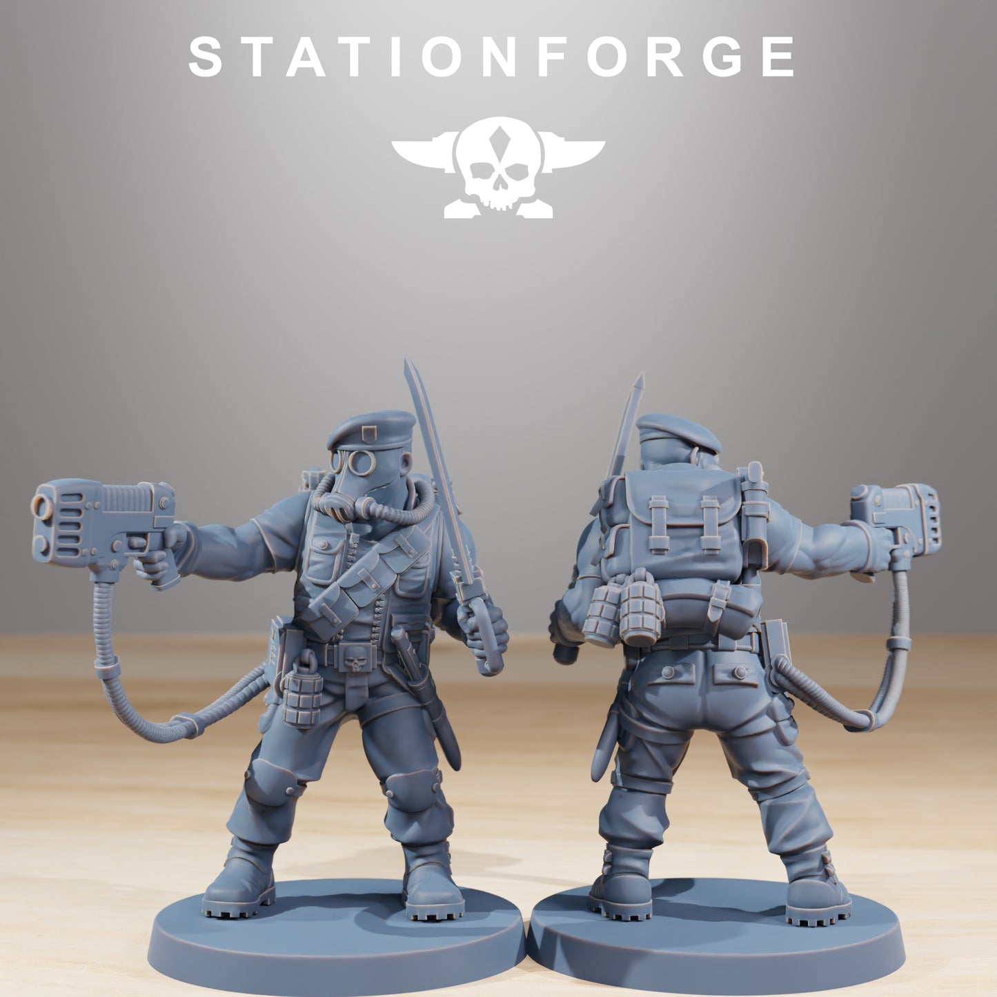 Foto do produto 28mm Tabletop Minis Stationforge: Lutadores da Selva