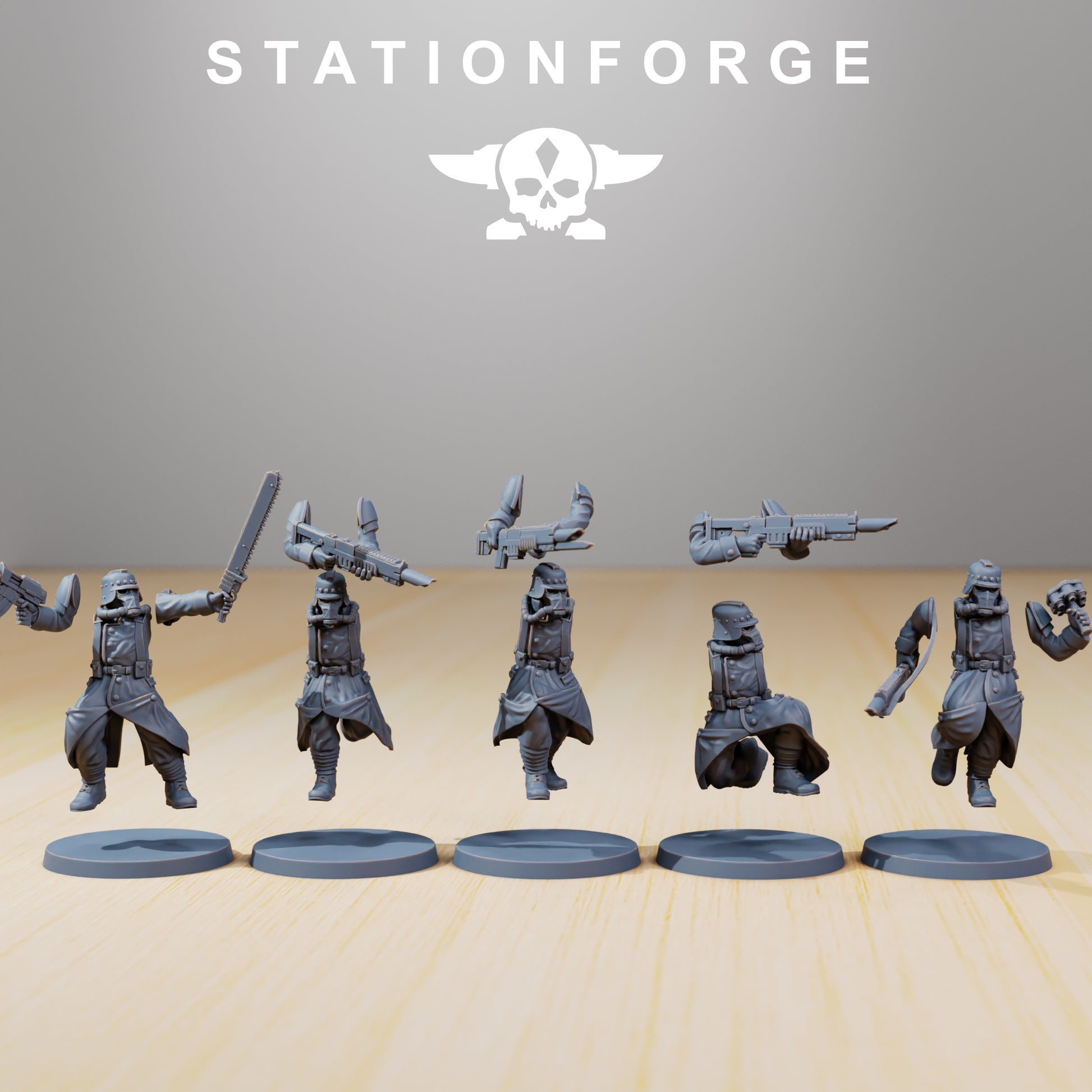 Produktová fotografie 28mm Tabletop minis Stationforge: Trench Runners