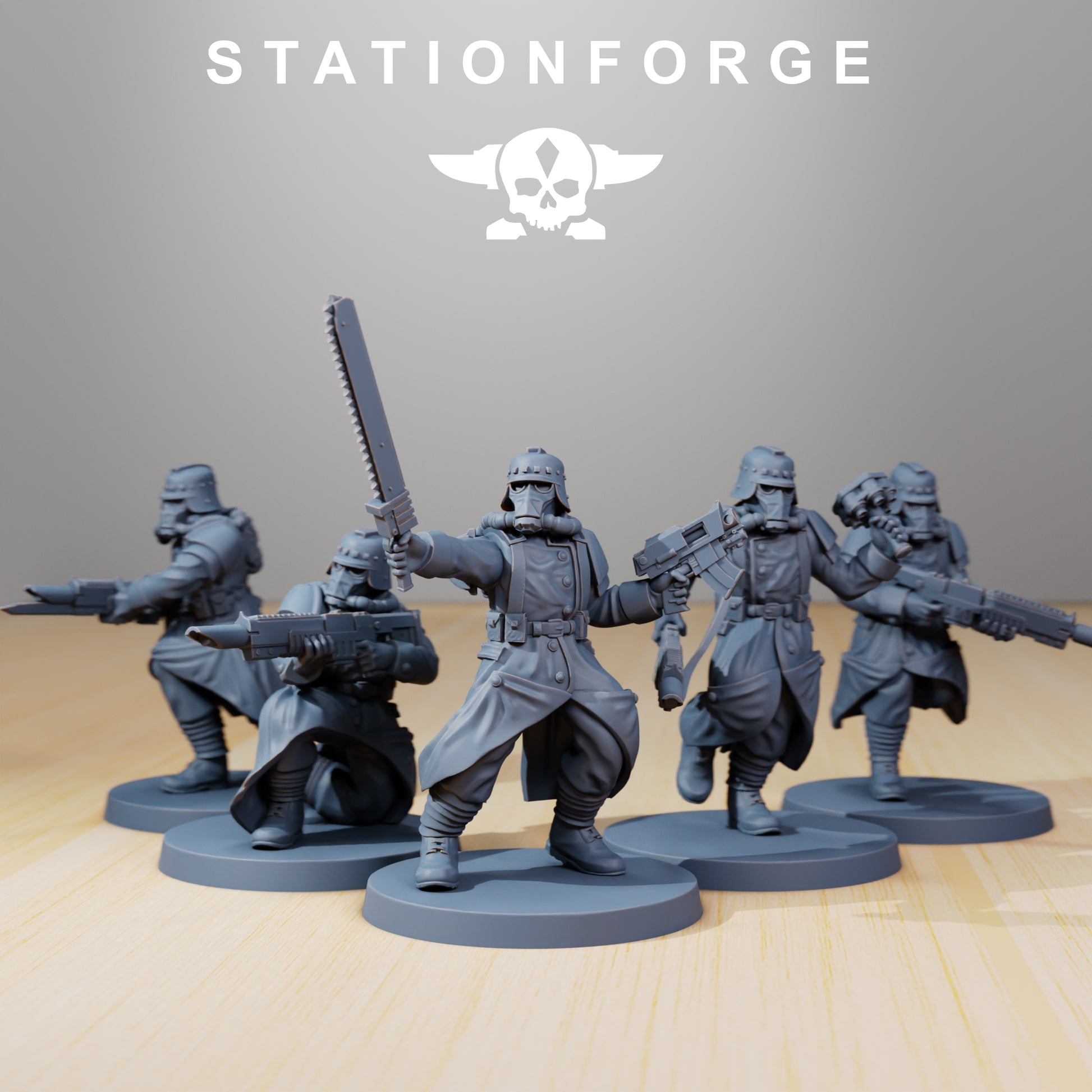 Produktová fotografie 28mm Tabletop minis Stationforge: Trench Runners