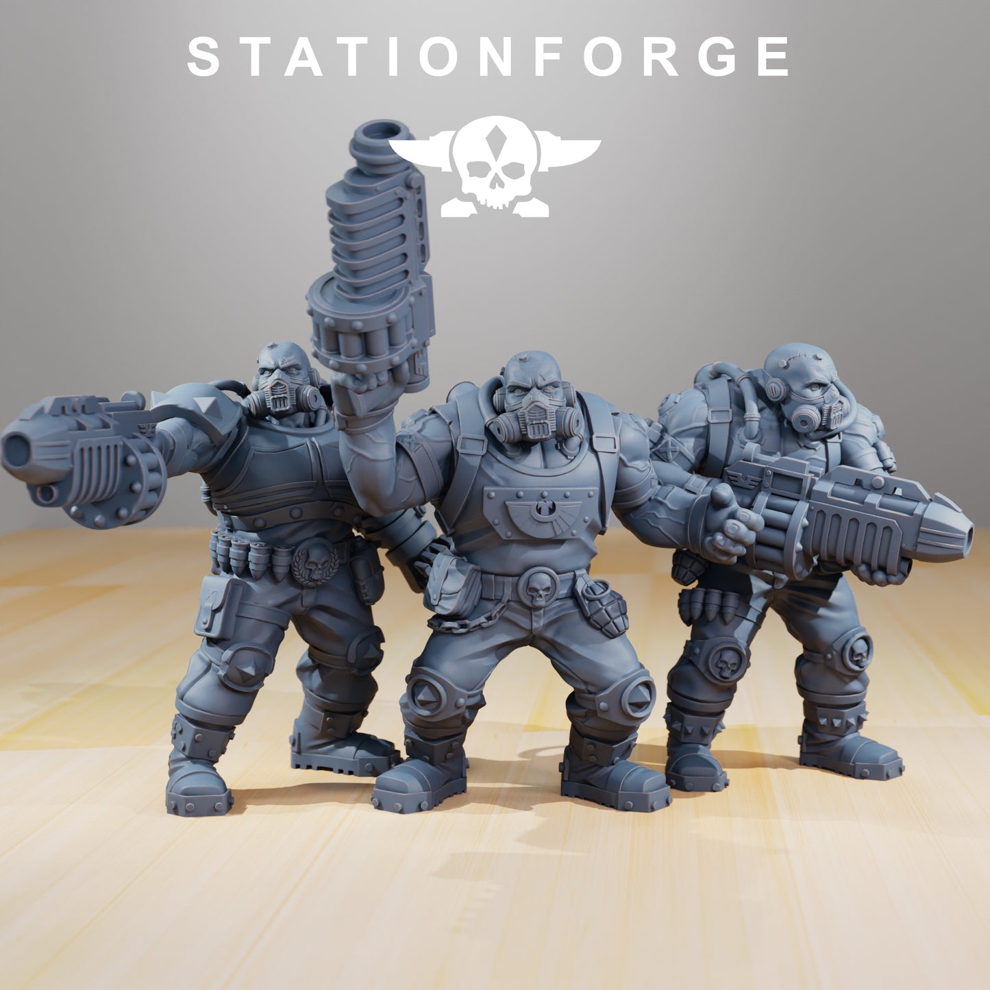 Produktová fotografie 28mm Tabletop miniatury Stationforge: Národní garda guerillové