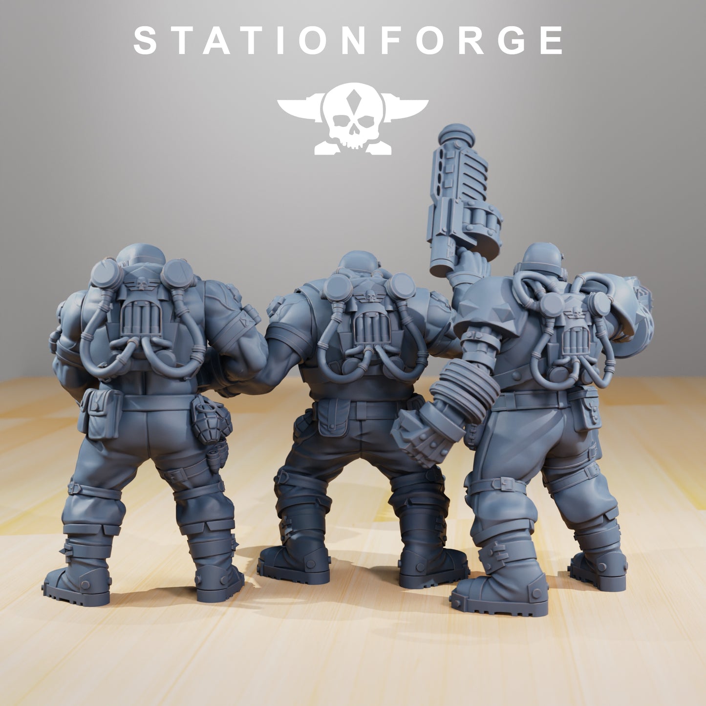 Produktová fotografie 28mm Tabletop miniatury Stationforge: Národní garda guerillové
