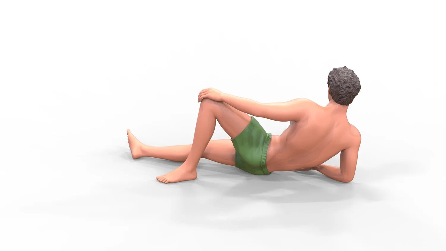 Produktfoto Diorama und Modellbau Miniatur Figur: Mann am Strand 1