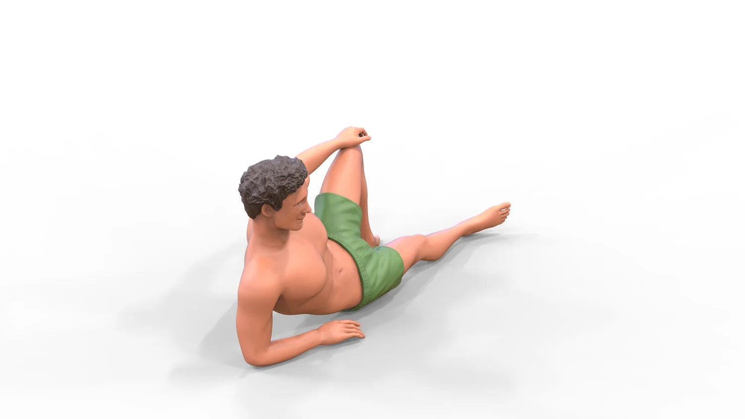 Produktfoto Diorama und Modellbau Miniatur Figur: Mann am Strand 1