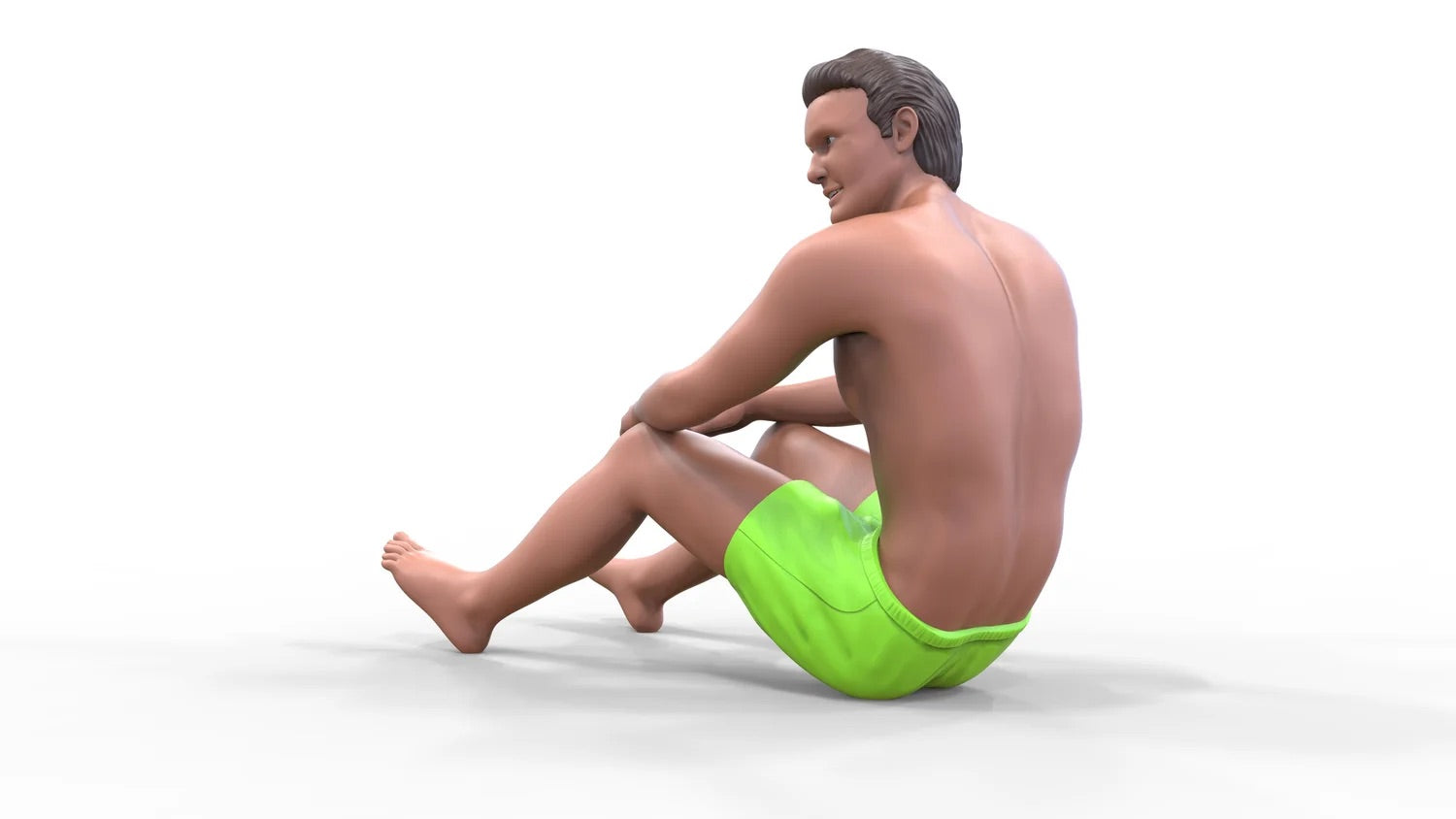 Produktfoto Diorama und Modellbau Miniatur Figur: Mann am Strand 2