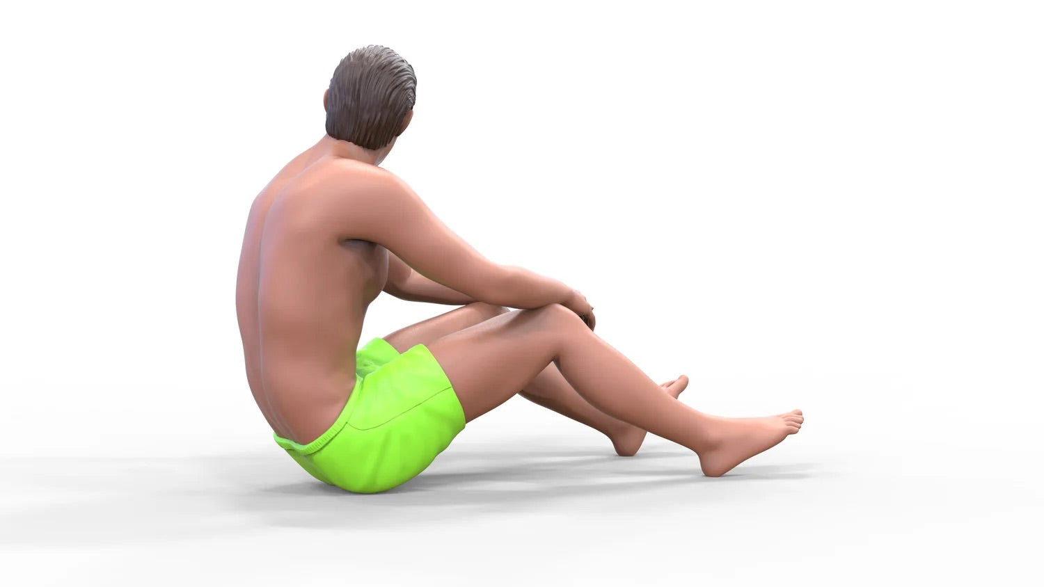 Produktfoto Diorama und Modellbau Miniatur Figur: Mann am Strand 2