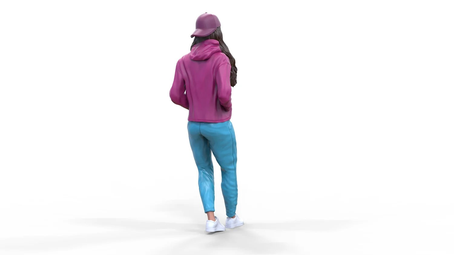 Foto del prodotto Diorama e Modellismo Miniatura Figura: Donna con Hoodie | Hip Hopper