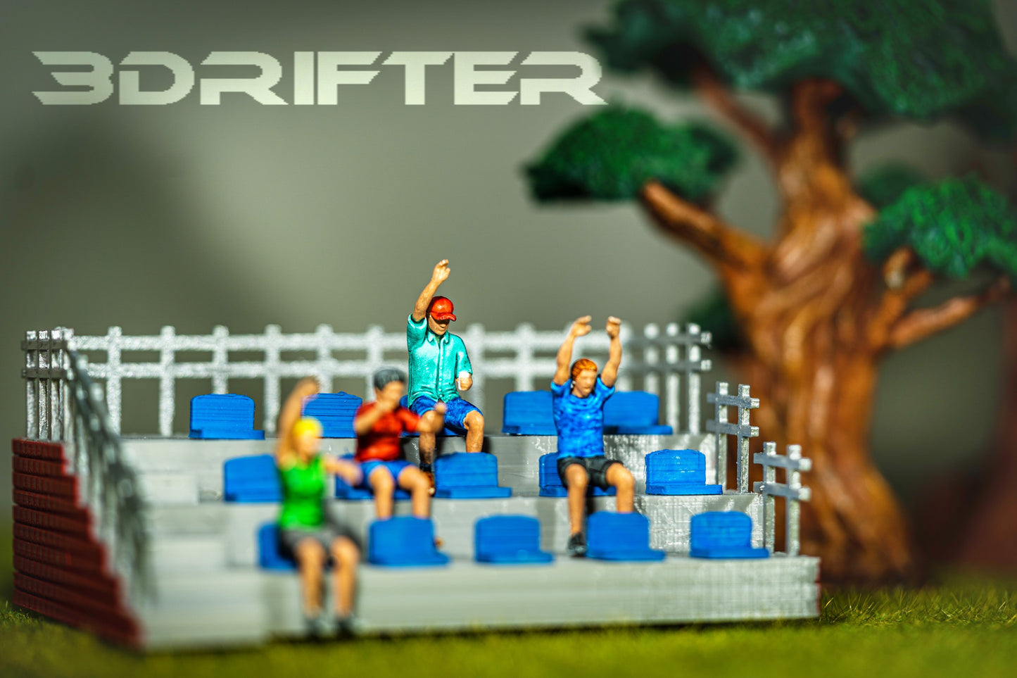 Foto do produto Diorama e Modelismo Miniatura Figura: Conjunto de Espectadores 4, 10 Figuras