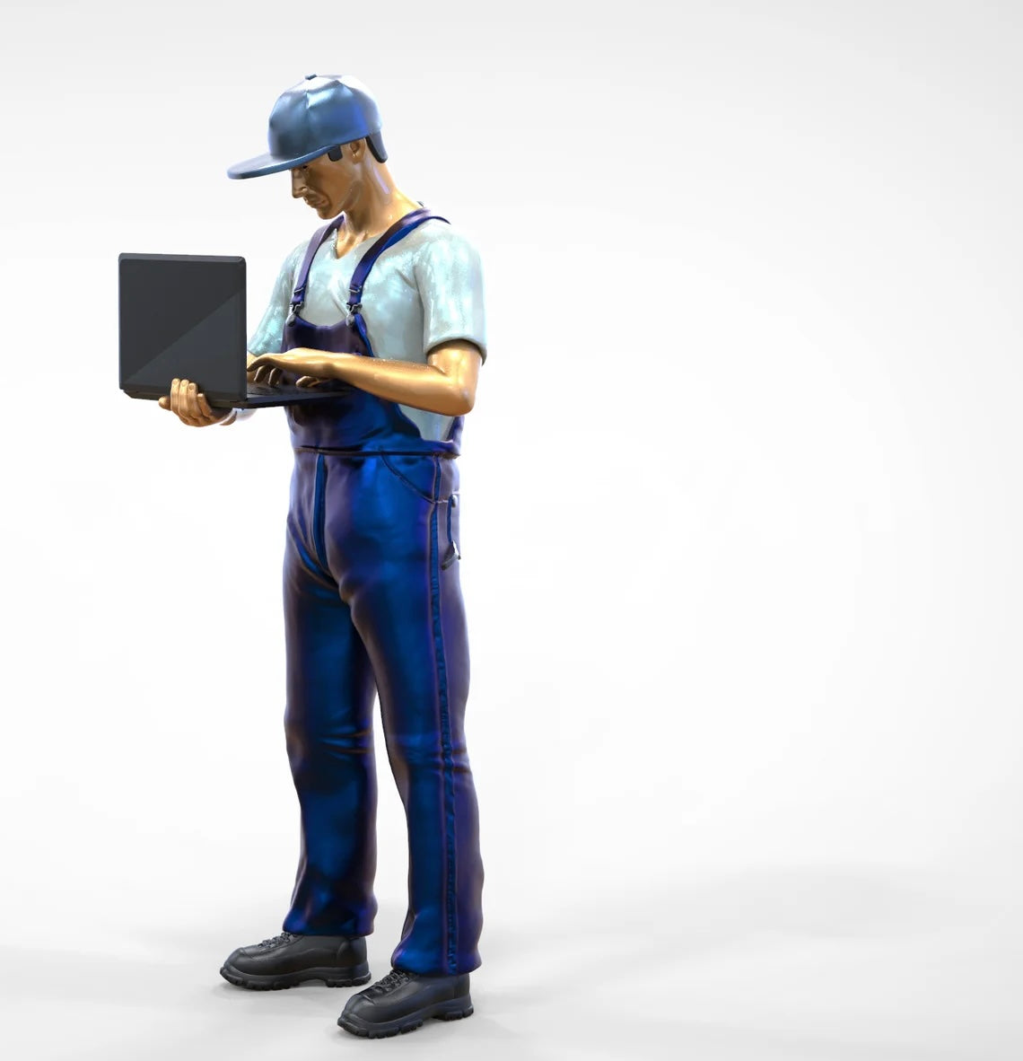 Produktová fotografie dioráma a modelářské miniatury: Sada mechaniků 2, 8 figur.