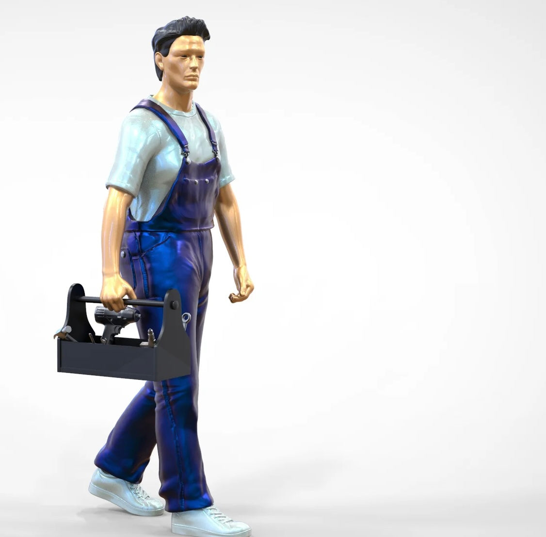 Produktová fotografie dioráma a modelářské miniatury: Sada mechaniků 2, 8 figur.