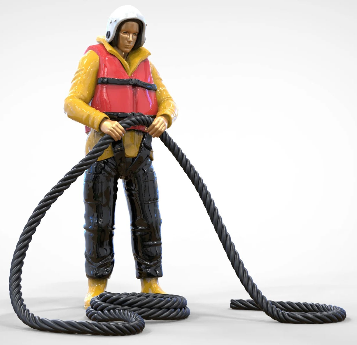 Produktfoto Diorama und Modellbau Miniatur Figur: Seenotretter Set, 8 Figuren