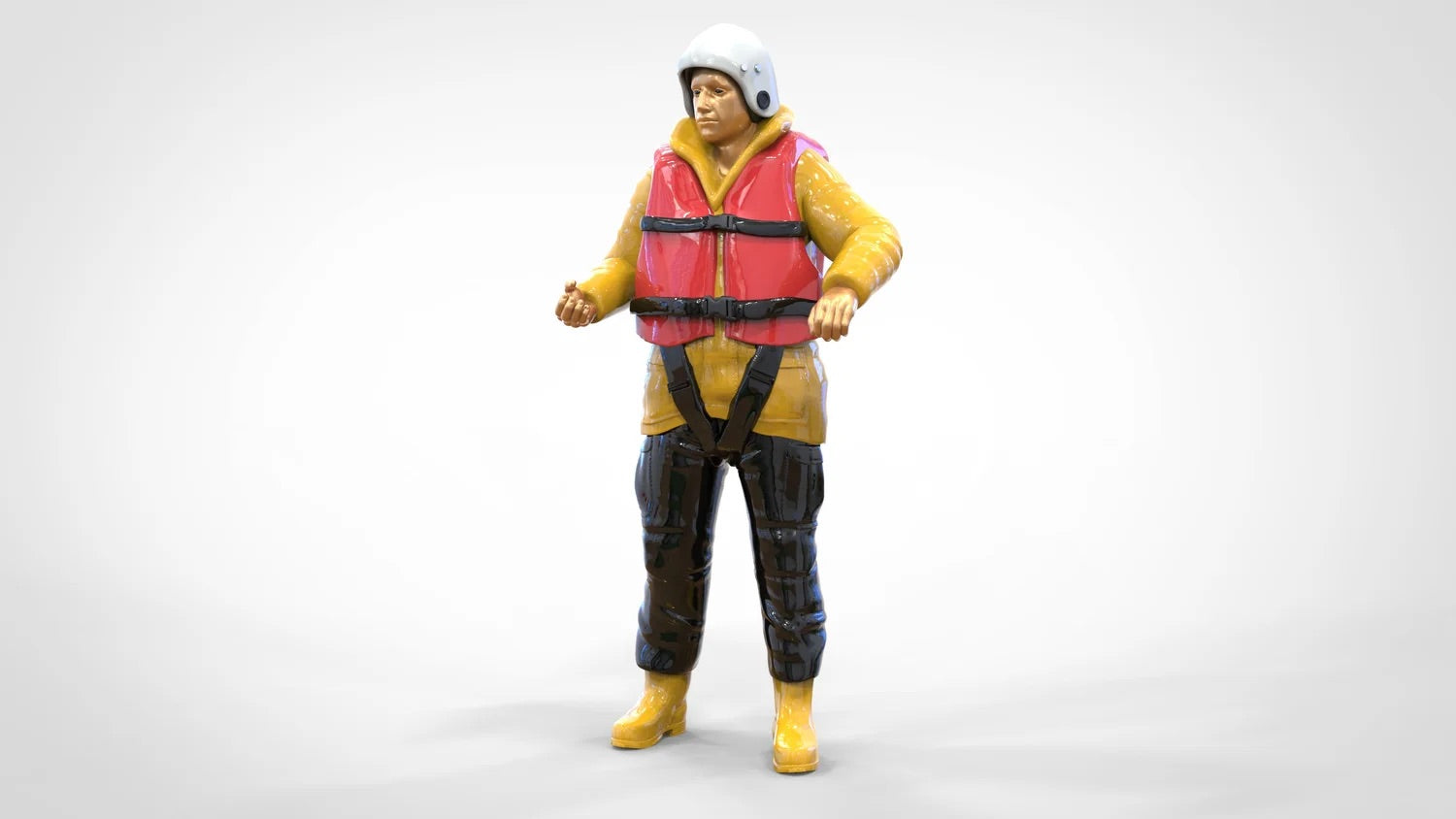 Produktfoto Diorama und Modellbau Miniatur Figur: Seenotretter Set, 8 Figuren