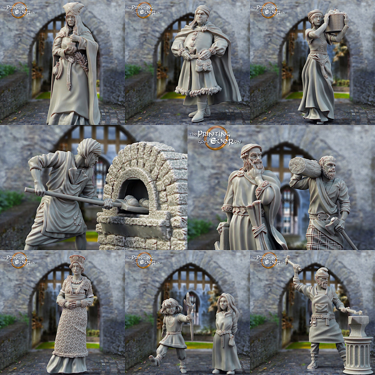 Kategorie-Bild: Miniatur-Figuren Menschen: Historische und mittelalterliche Figuren für Diorama und Modellbau
