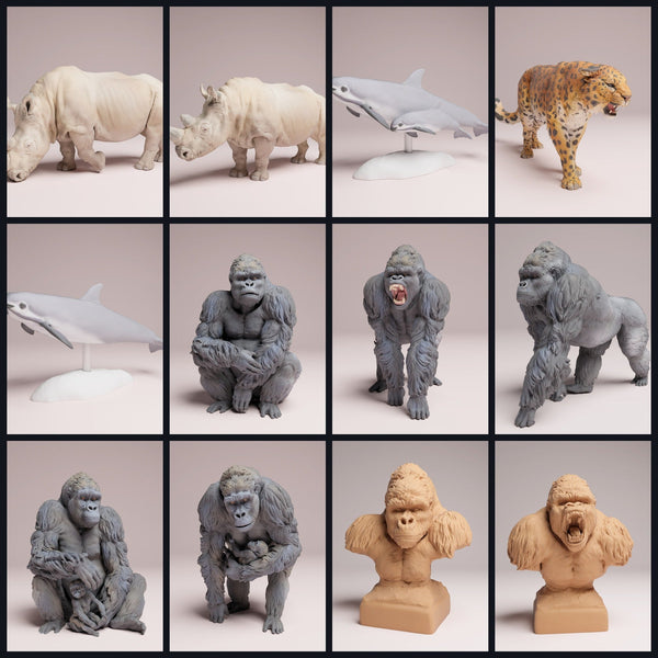Tento obrázek je obrázek kategorie pro vydání 25_07: Bedrohte Tierfiguren und Tierminiaturen für Diorama und Modellbau