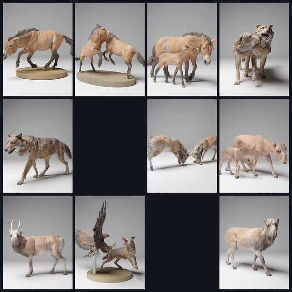 Tento obrázek je obrázek kategorie pro vydání 24_12: Mongolische Tierfiguren für Diorama und Modellbau