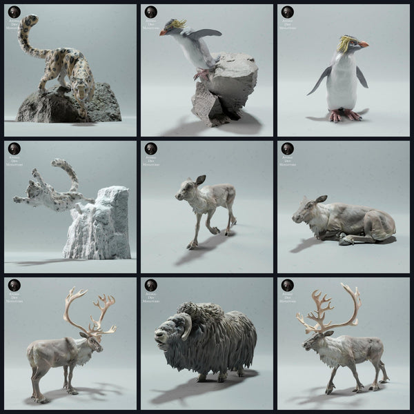 Tento obrázek je obrázek kategorie pro vydání 22_12: Tundra-zvířecí miniatury pro dioramata a modelářství