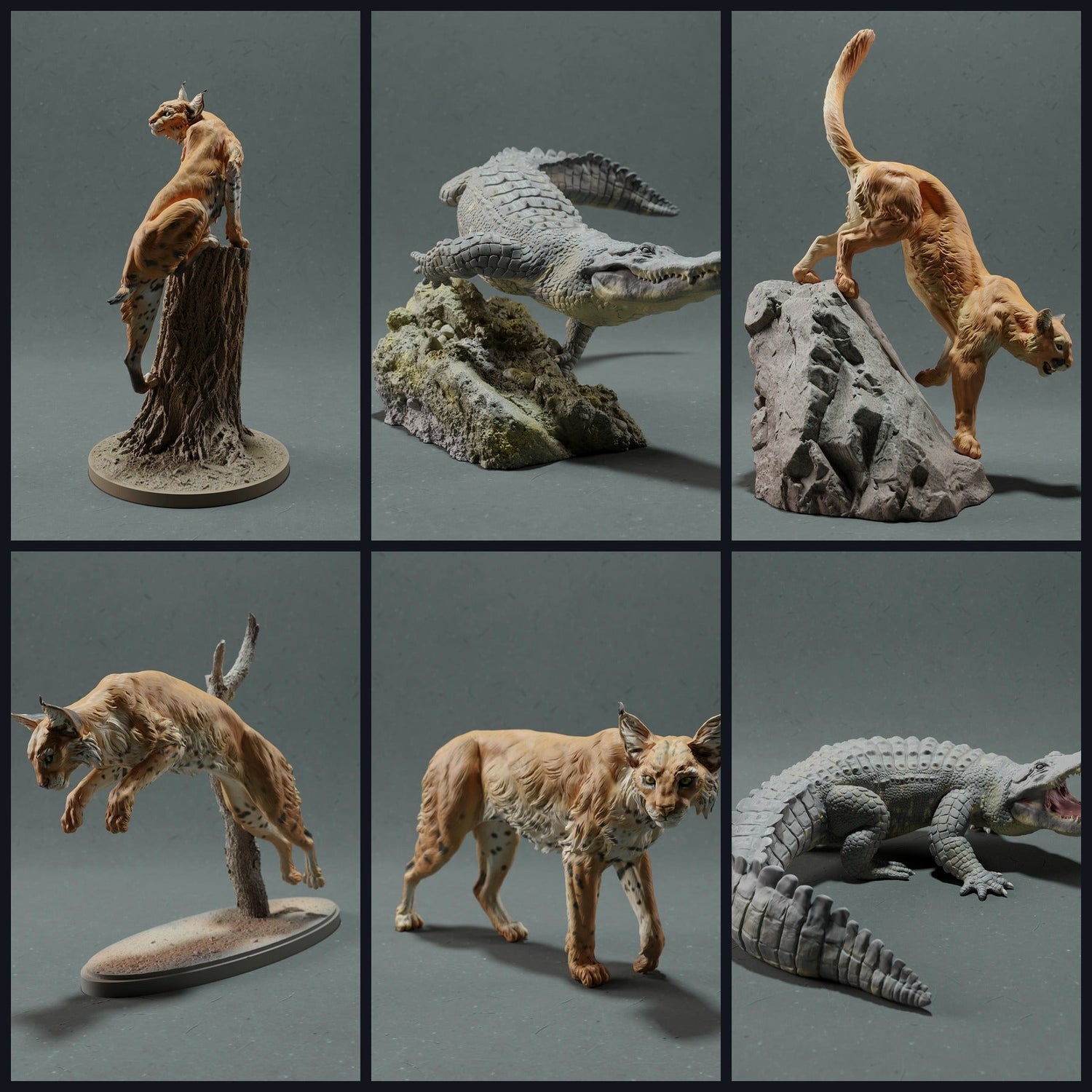 Tento obrázek je obrázek kategorie pro vydání 22_10: Nordamerikanische Tierfiguren und Tierminiaturen für Diorama