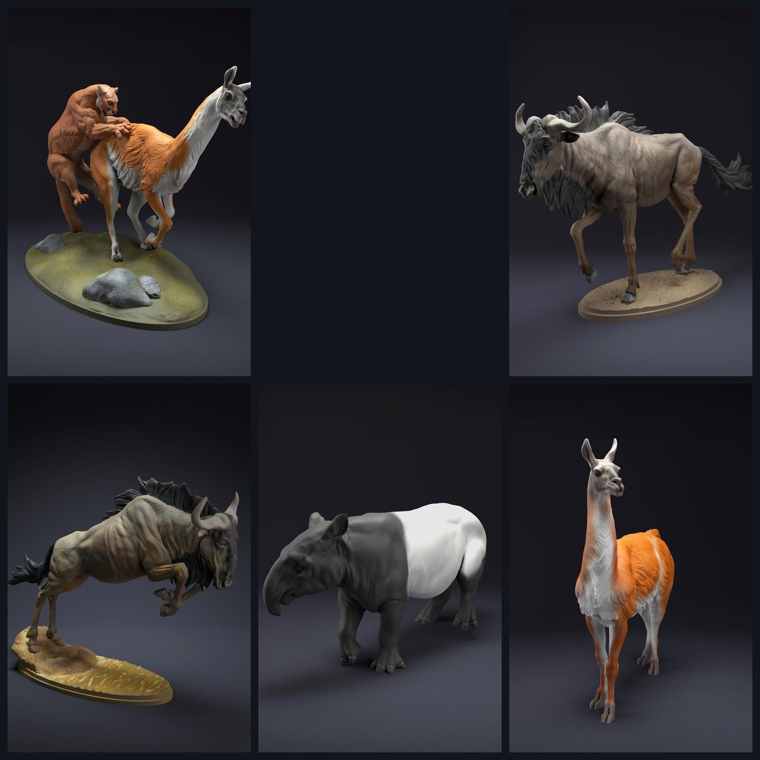 Esta imagem é a imagem da categoria para o lançamento 22_07: Wildtierminiaturen für Diorama und Modellbau